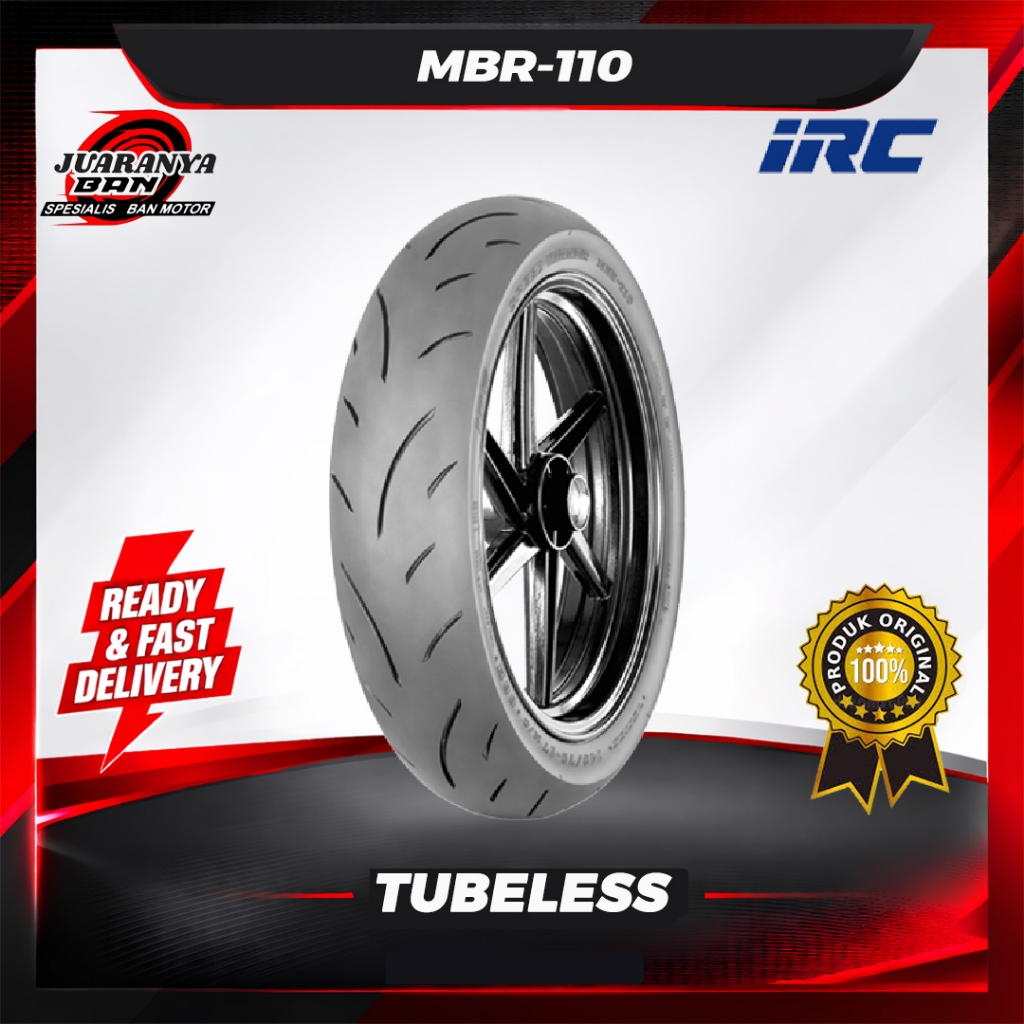 Ban motor IRC MBR 110 Ukuran 120 70 14 Ban Matic Soft Compound Tubeless BONUS Pentil
