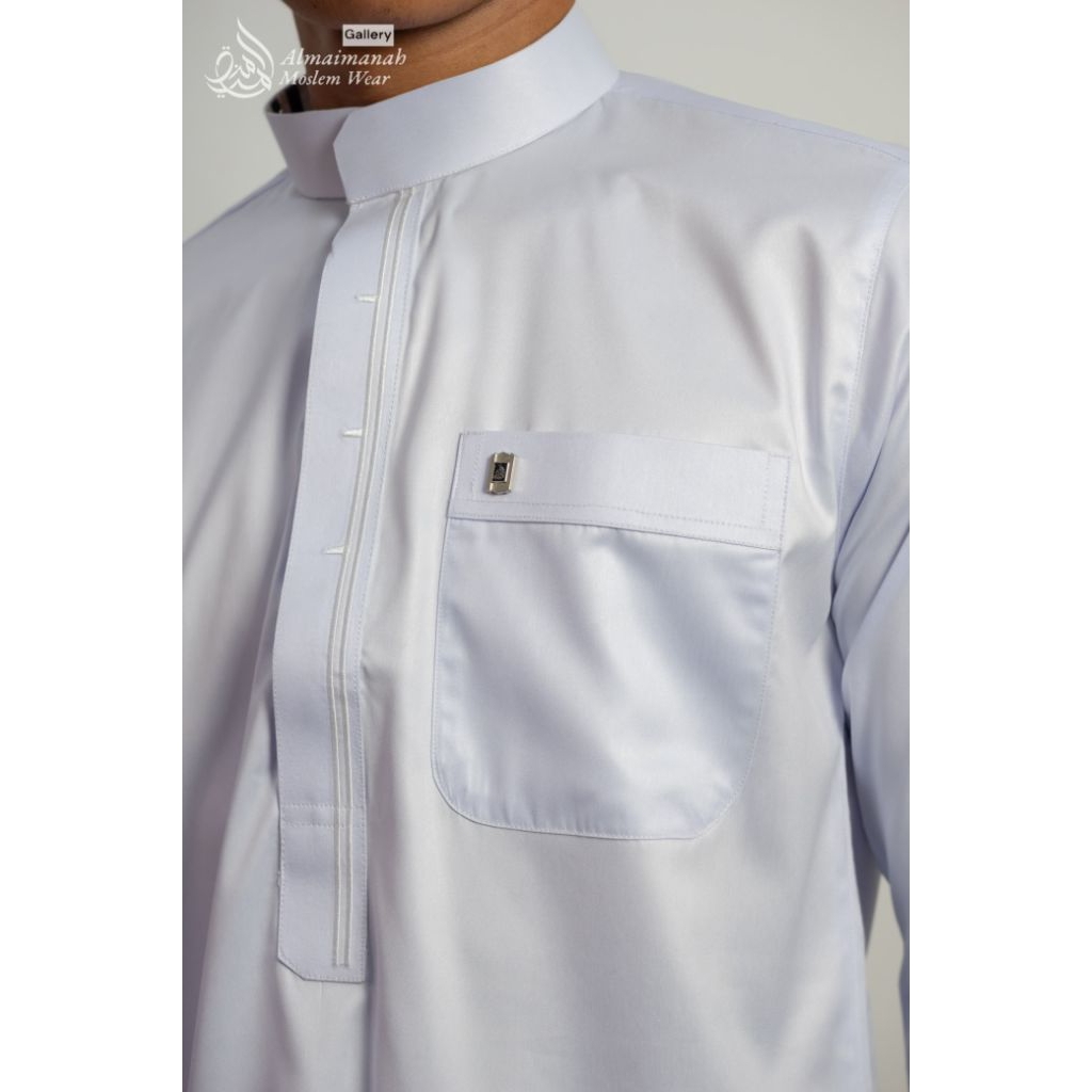 Koko Almaimanah Model Melayu Bahan Polyster Saudi Import Motif Bordir Simple (Motif Lain Silahkan Ce