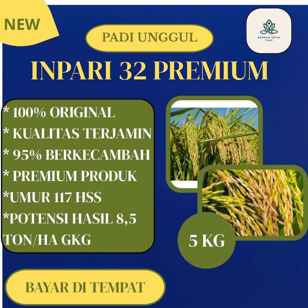 Benih Padi Unggul Inpari 32 HDB 5kg Premium