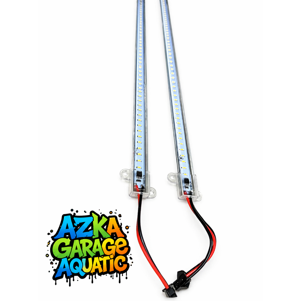 LED Strip Aquarium Hard 5630 Putih 144 LED + cover 1 meter AC 220V Lampu Aquarium Kolam