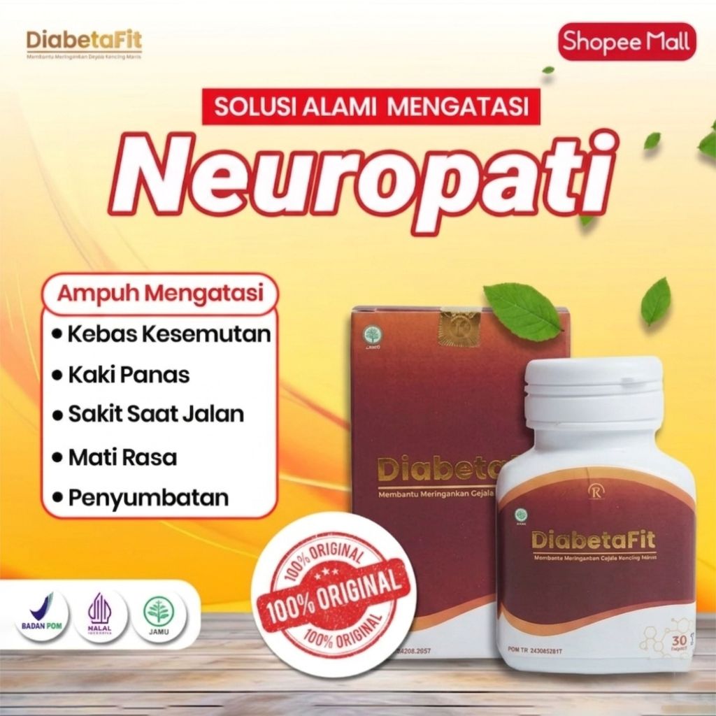 Diabetafit Herbal alami untuk Neuropati 30 kapsul