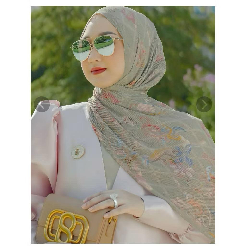 New Buttonscarves The Autograph Pleated Shawl - Dijon
