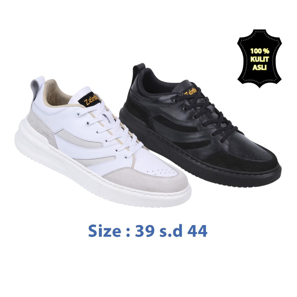 Zeintin - Sepatu Sneakers Pria Sepatu Kets Pria Sneakers Kulit Sepatu Casual Pria Zeintin AS