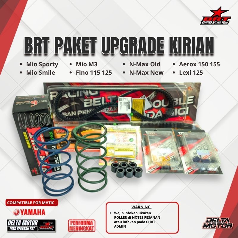 PAKET UPGRADE KIRIAN CVT BRT MIO SMILE MIO SPORTY MIO J MIO M3 NMAX OLD NEW AEROX 155 LEXI NOUVO