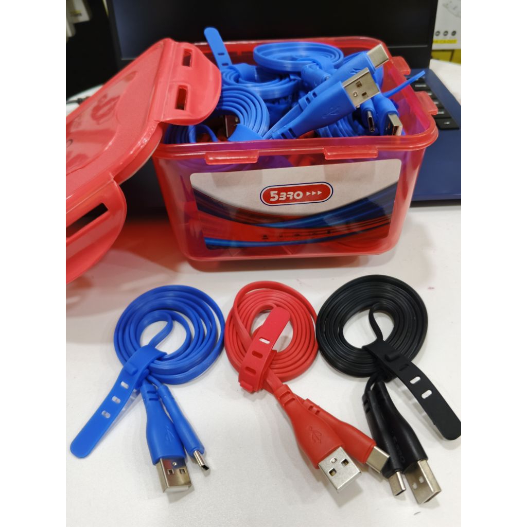Kabel Charger 5Bro Type-C 1 toples isi 25