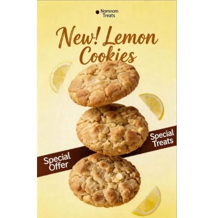 NEW Lemon Soft Cookies Nomnom Treats | Lumer & Fresh Baked