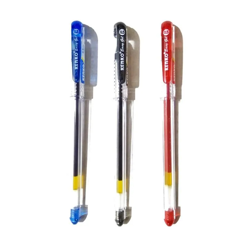 PULPEN EASY GEL KENKO HITAM / BIRU / MERAH ( PCS )
