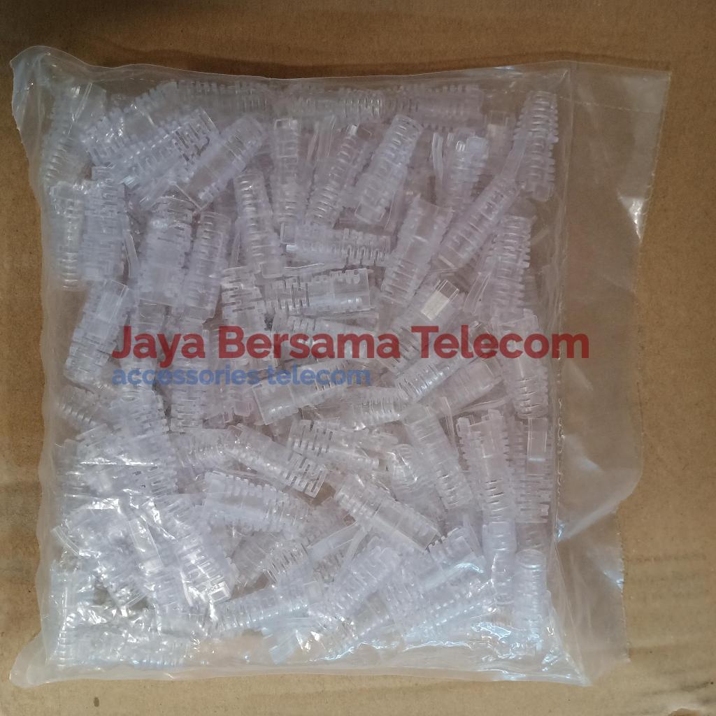 Plug Boot RJ 45 Cat.6 Commscope Transparant Isi 100pcs