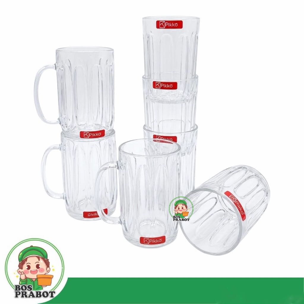 GELAS BENING 400ML | GELAS GAGANG PLASTIK | GELAS MIKA  | GELAS ES WARKOP | GELAS BENING TEBAL