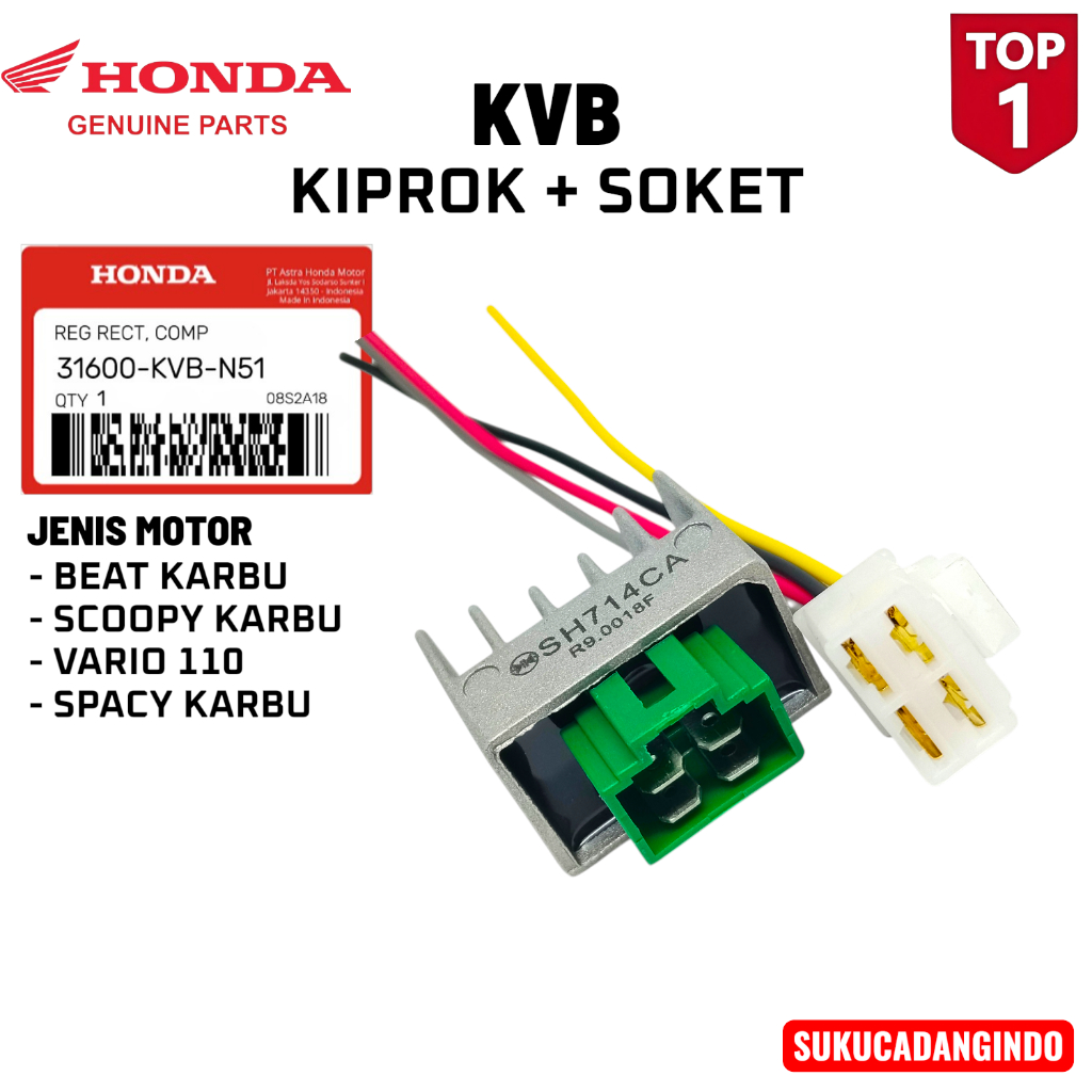 Kiprok + Soket KVB / Beat Karbu / Scoopy Karbu / Vario 110 / Spacy Karbu