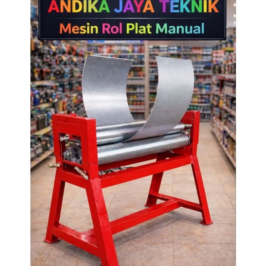 Mesin Roll Plat Manual Rangka Baja