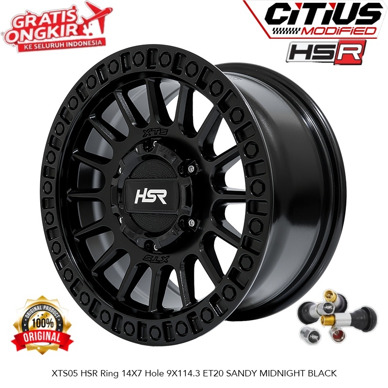 Pelek Racing HSR Ring 14 Model Offroad Mobil L300 Carry Tayo Granmax Luxio Dll