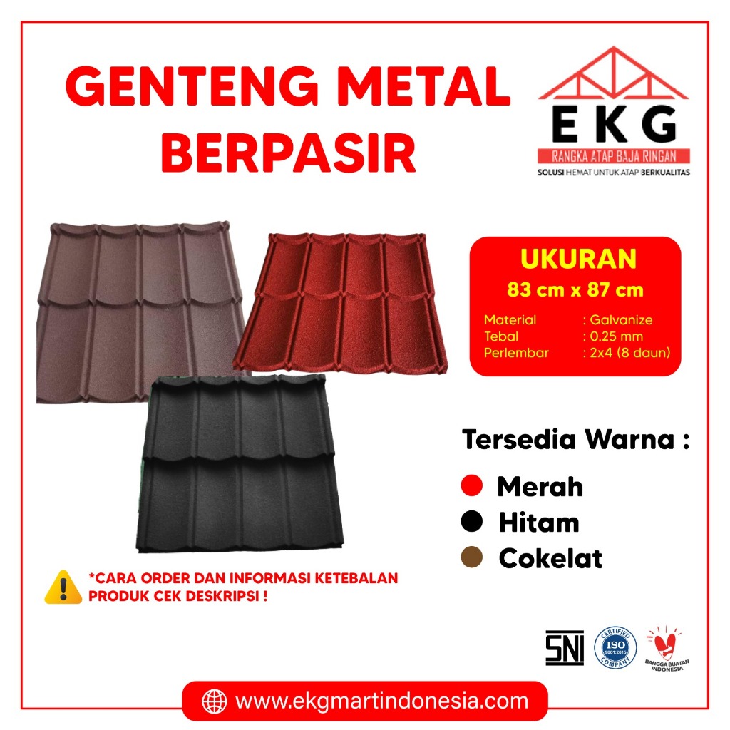 Genteng Metal Pasir 2x4