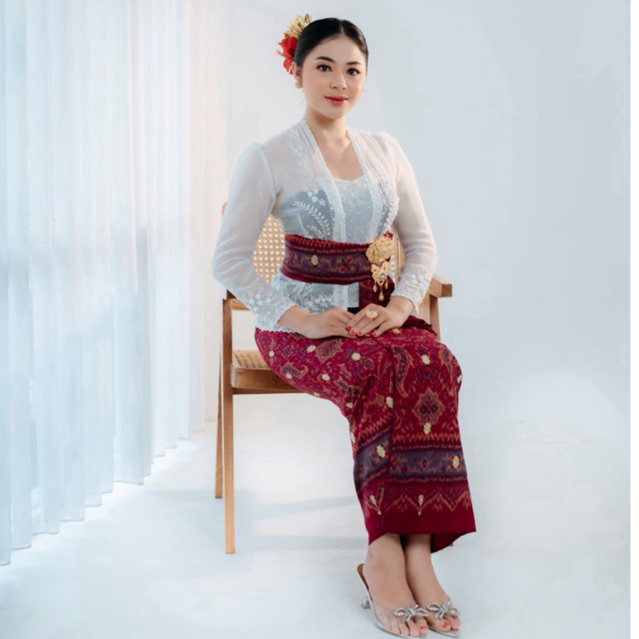 [ SEMI SUTRA ] KAMEN SEMI SUTRA TRETES FUL SUTRA TRETES ORI TENUN PALEMBANG SET SELENDANG SELENDANG 