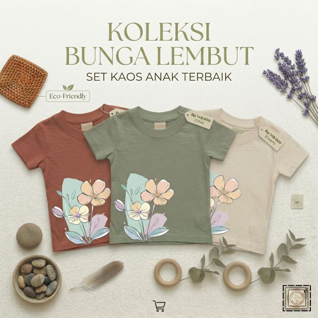 Baju Kaos Anak Katun Combed Premium Kado Ultah Anak Laki Laki Perempuan 1-12 Tahun Hadiah Ulang Tahu