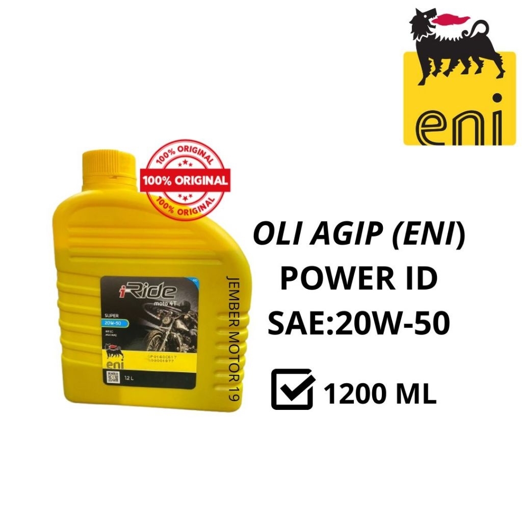 OLI MOTOR ENI POWER ID 20W-50 1,2 LITER ORIGINAL