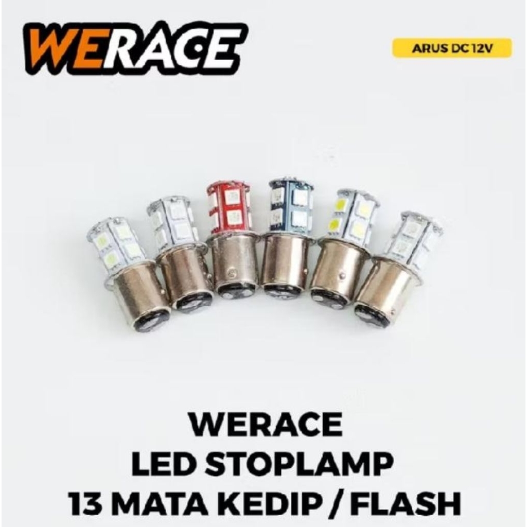 Lampi stop Led model Jagung 13Mata flashing kedip