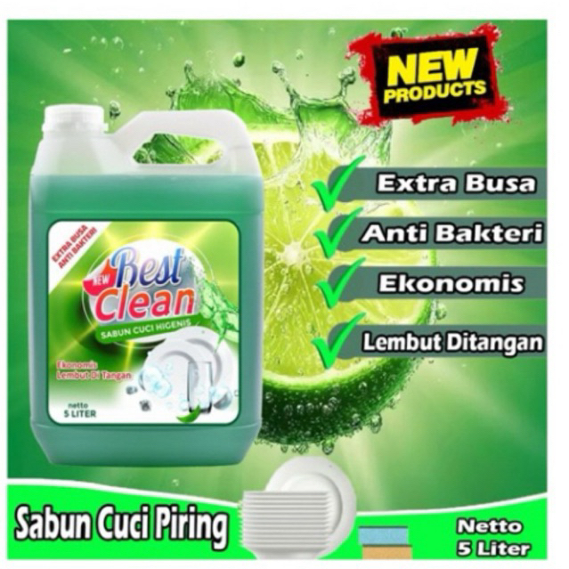 sabun cuci piring murah 5 liter / sabun cuci tangan 5liter / deterjen cair murah 5liter / karbol wan