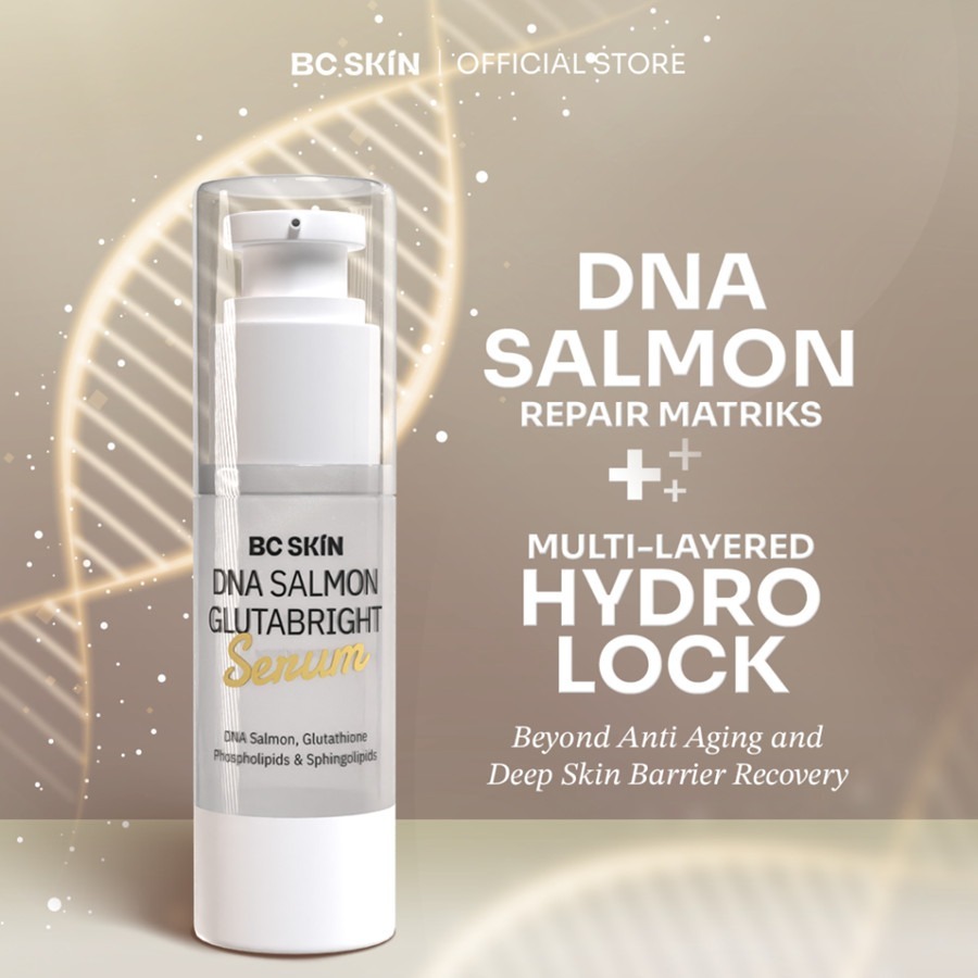 (ORIGINAL) BC Skin DNA Salmon Serum Glutabright Serum Wajah Anti Aging Mencerahkan & Melembapkan Kul