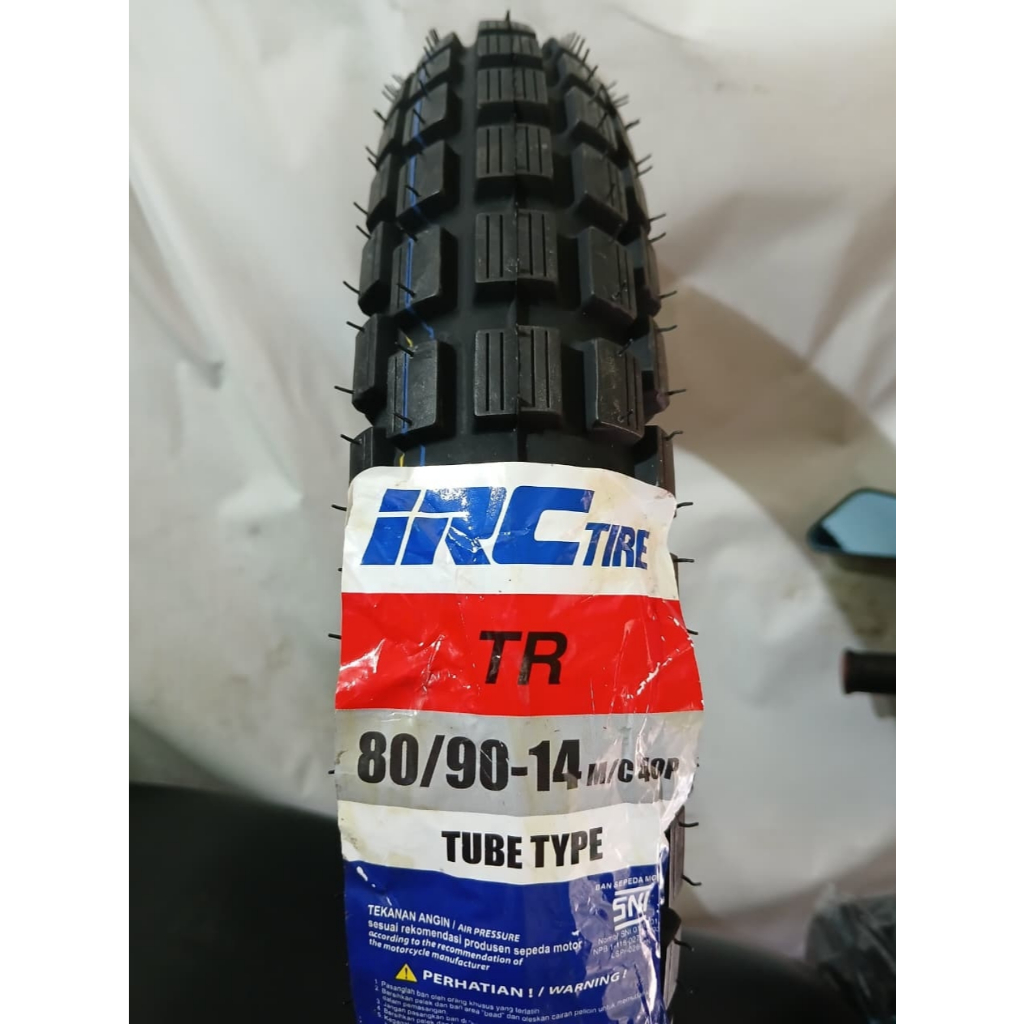 IRC TR Ban Luar Depan Ring 14 80/90 Tube Type Semi Trail Motor Beat Vario 125