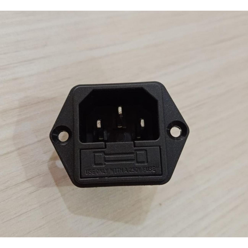 Soket AC IN Plus Fuse / Soket Listrik AC 3PIN Sekring / Soket CPU Socket CPU 3 Pin Soket Power Fuse