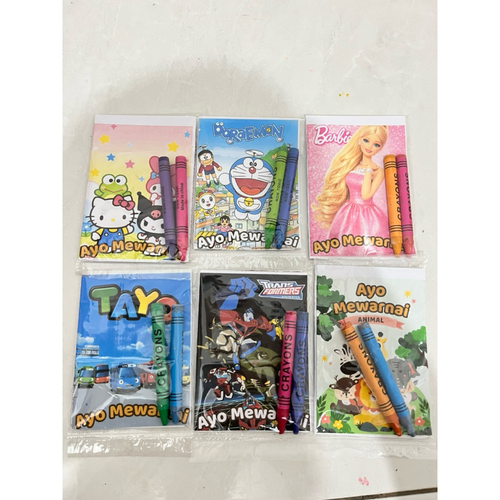 (10paket) Buku Mewarnai edukasi Anak Anak sekolah TK,SD Buku Mewarnai
