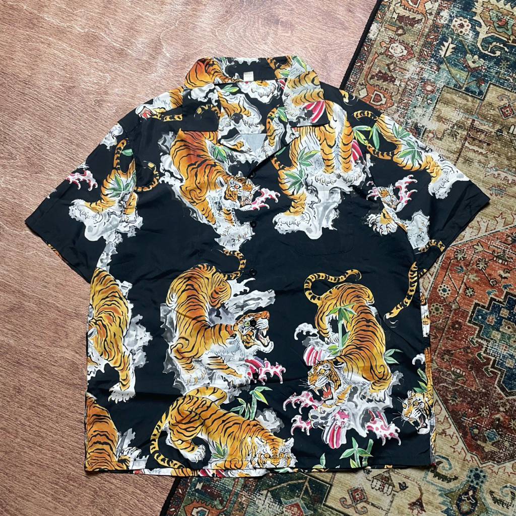 Sukajan Shirt Kemeja Motif Bowling Japan tora dogtown