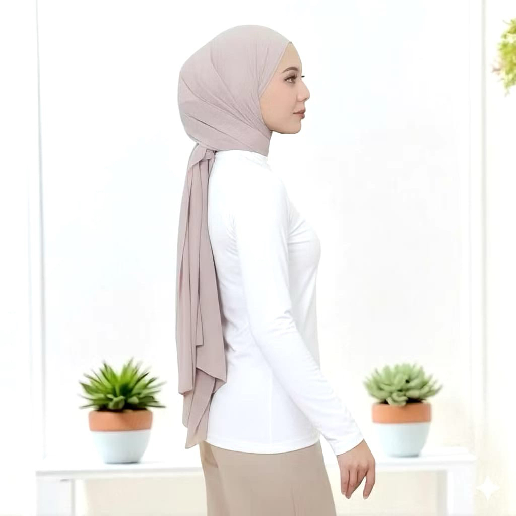 Manset putih dewasa bahan jersy / inner manset / manset lengan panjang putih