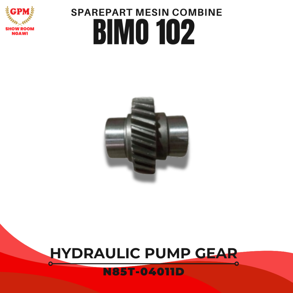 Sparepart Suku Cadang Hydraulic Pump Gear N85T-04011D untuk Mesin Panen Padi Combine Harvester BIMO 