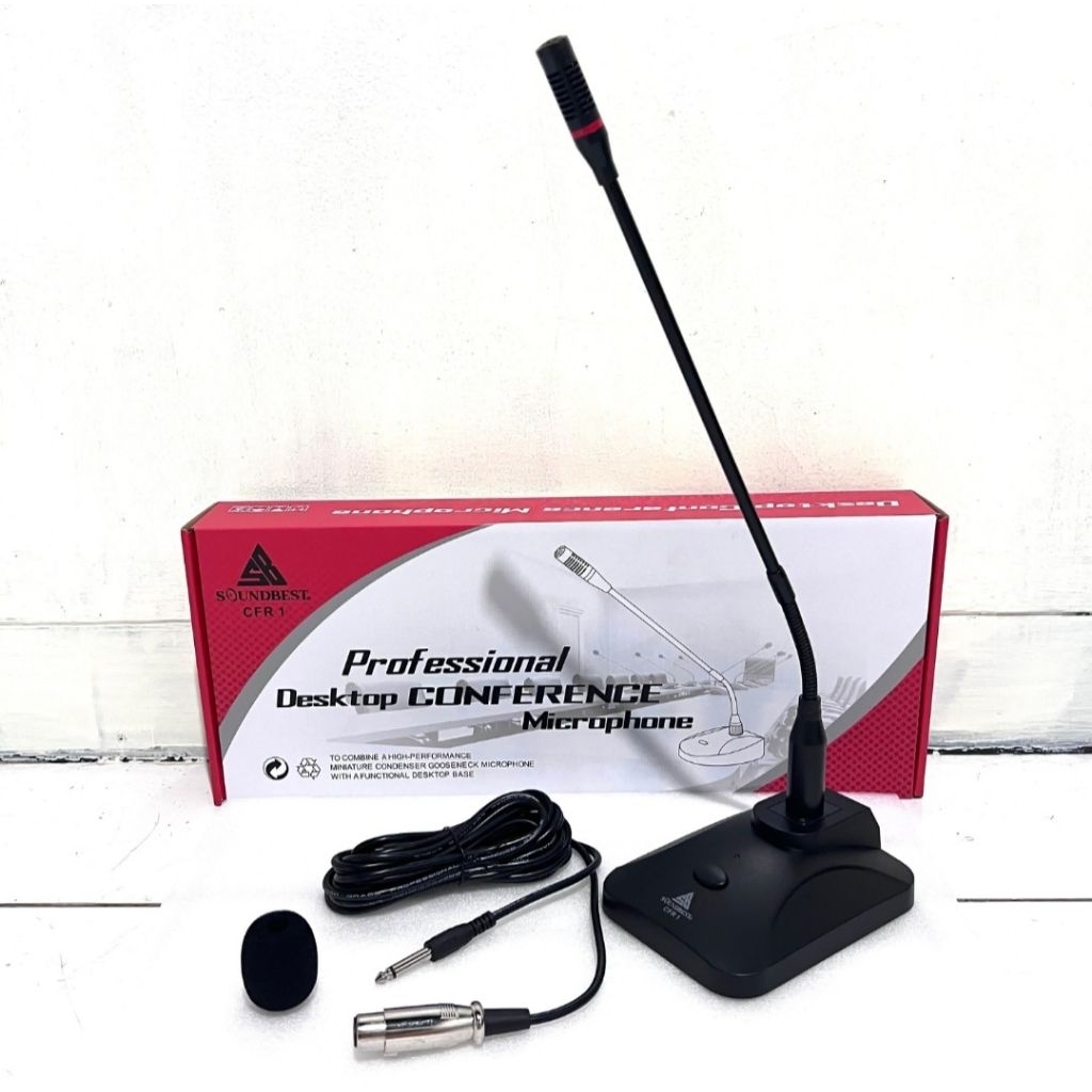 Microphone Meja/Podium Soundbest CFR1/Mic Kabel Mimbar Condenser Soundbest CFR 1 Original