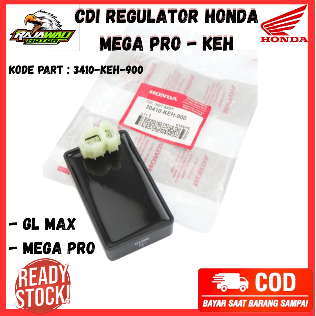 Cdi Mega Pro Original - Cdi Unit Assy KEH Motor Honda Mega Pro CDI GL Max - 3410-KEH-900