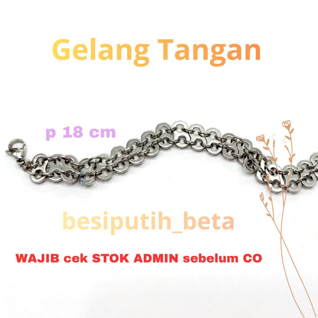 gelang cowok besi putih ambon / besi putih asli