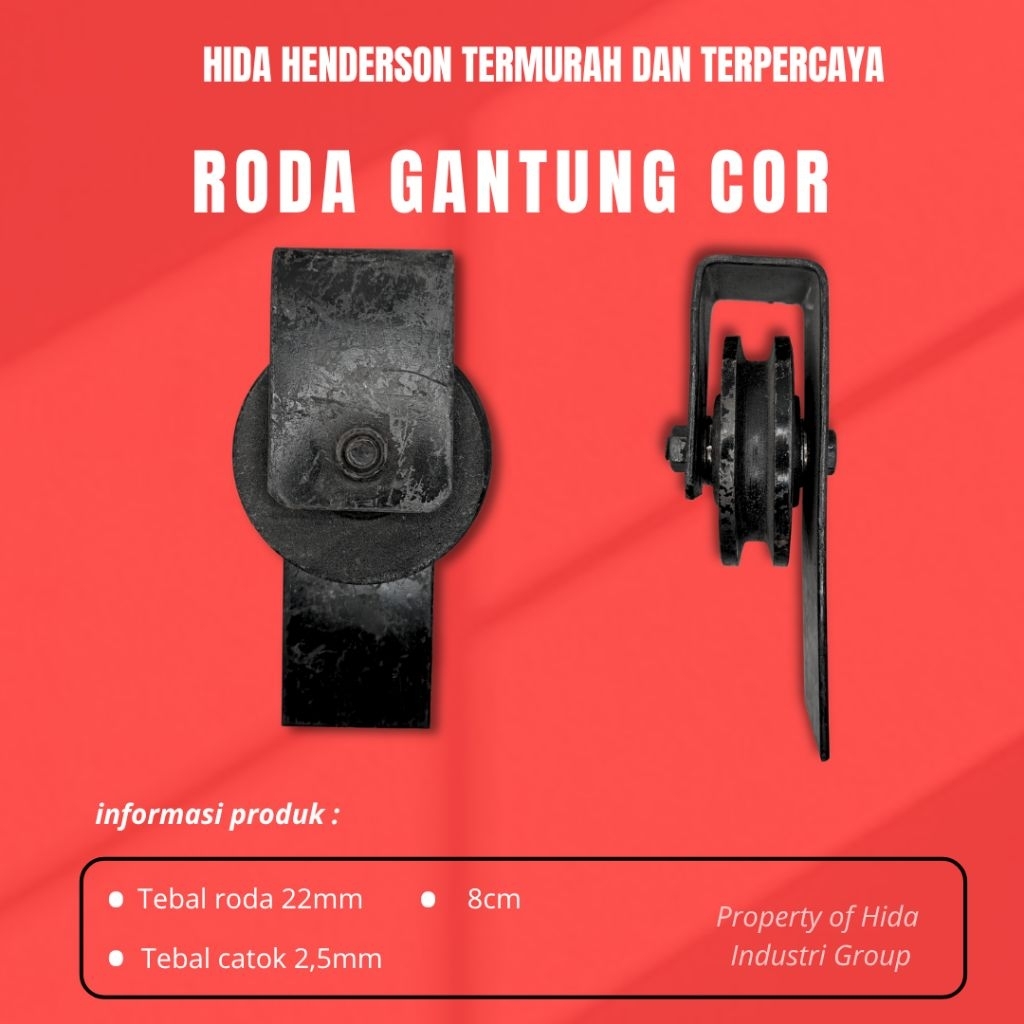 (PROMO)Roda gantung / Roda katrol pintu besi