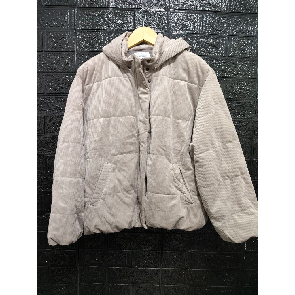 winter puffer Corduroy Colza