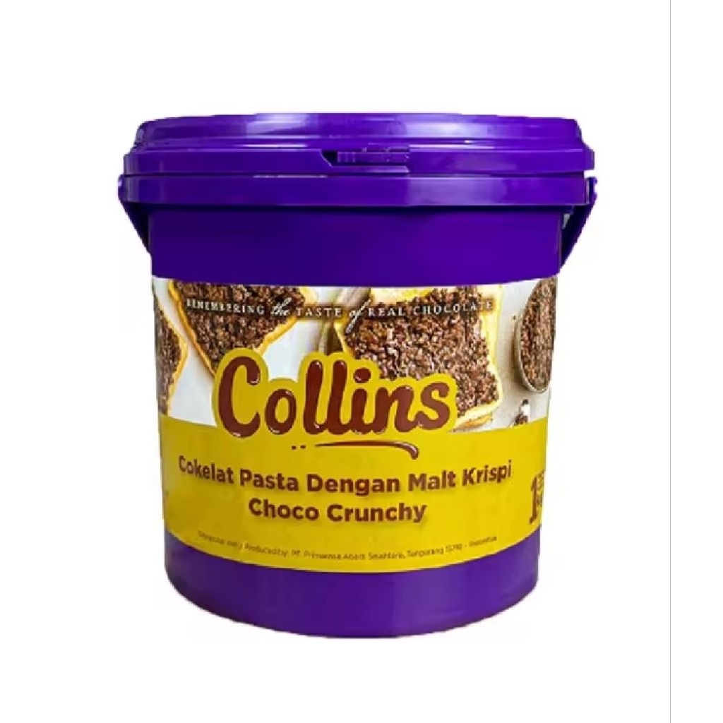 Dip Glaze Colins coklat crunchy kemasan pail 1kg