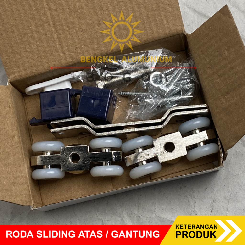 Roda sliding Pintu Gantung / Roda Gantung Alumunium