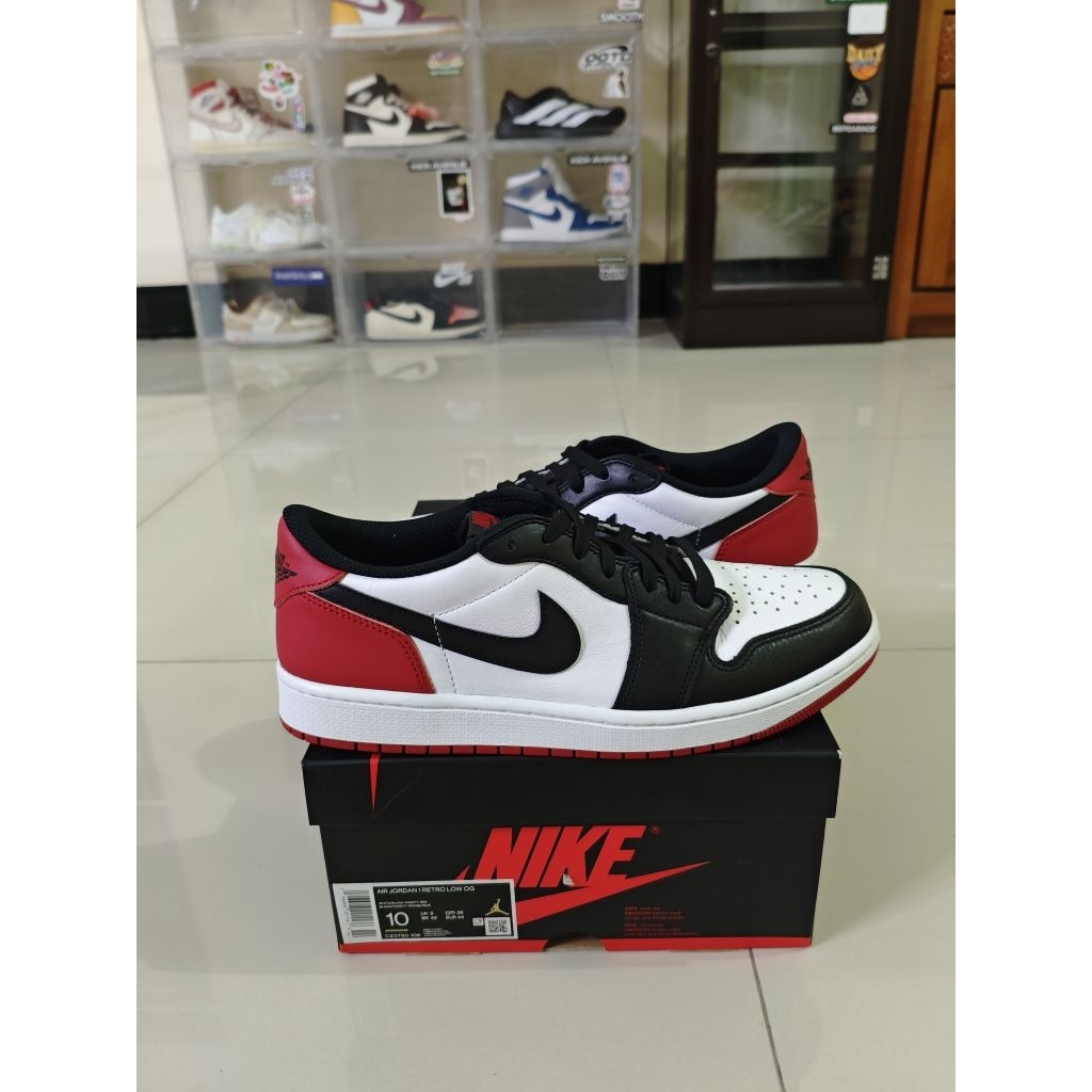 JORDAN 1 LOW OG BLACK TOE