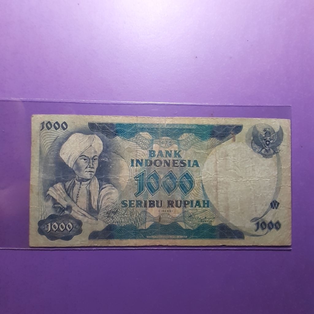 uang kuno 1000 rupiah diponegoro