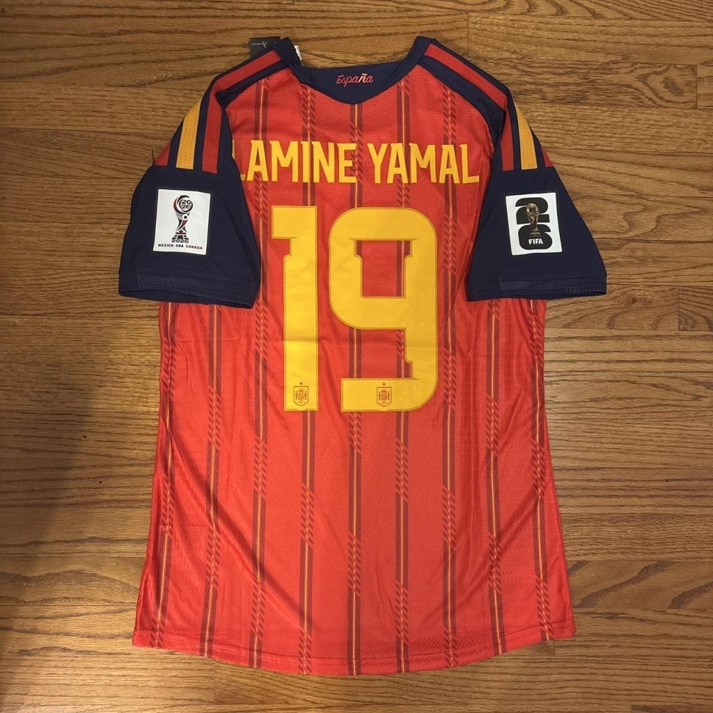 PLAYER ISSUE SPANYOL HOME WOLRDCUP 2026 [FULL PATCH NAMESET]
