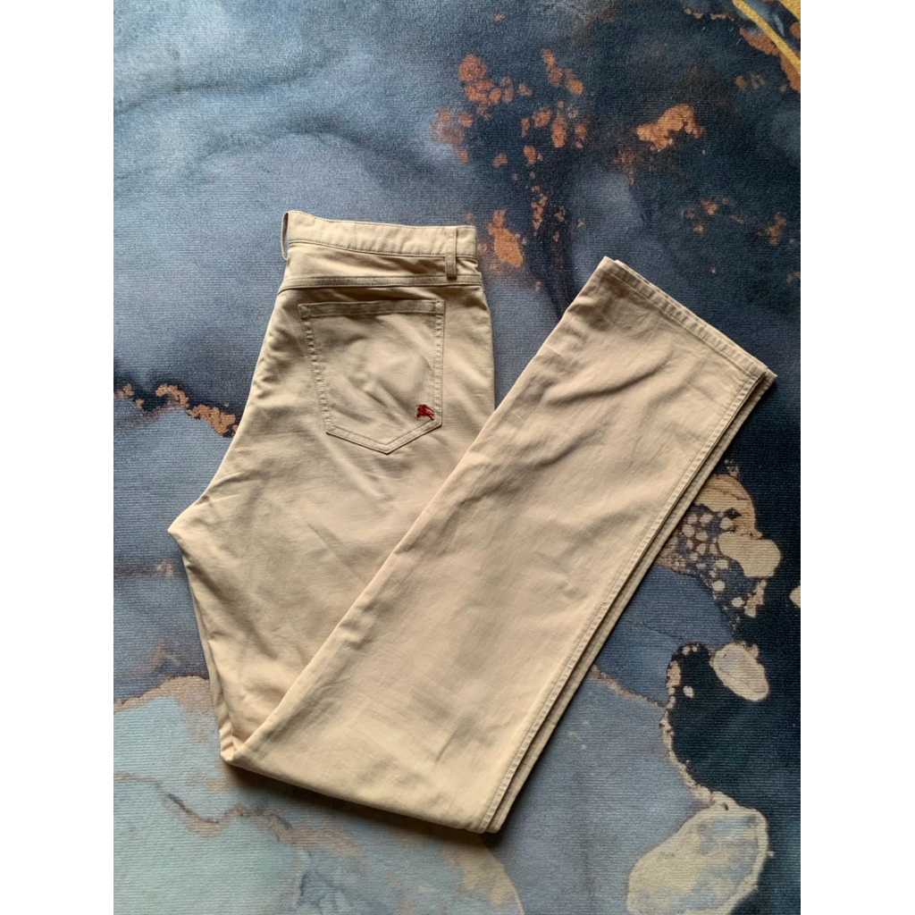 celana burberry black label second