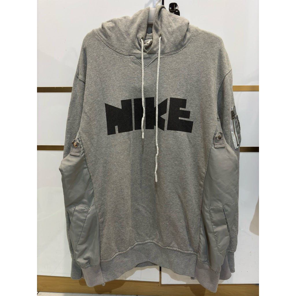 Jaket hoodie Nike x Sacai grey