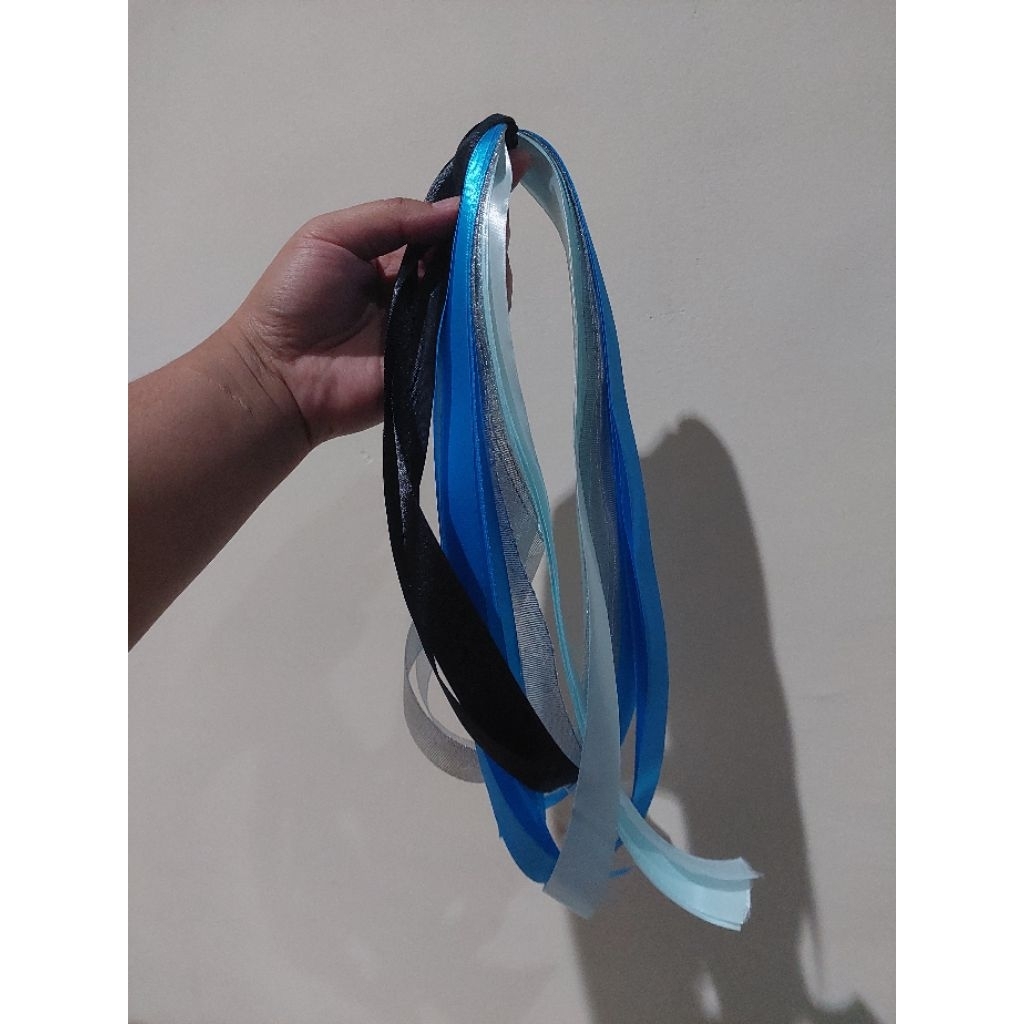 [BIRU - SILVER] Tassel Tambourine / Pita Tambourine / Aksesoris Tamborin