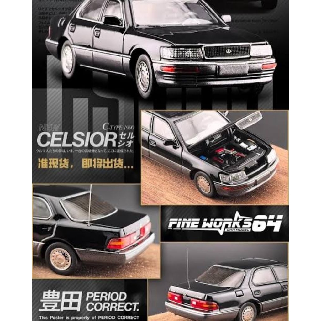 Fineworks64 Lexus LS400 – Diecast Premium Skala 1:64