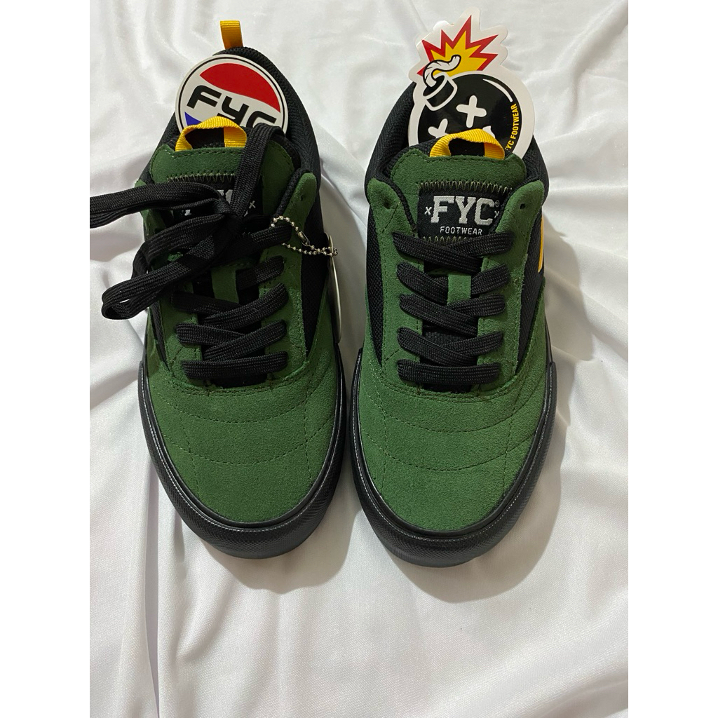 FYC FOOTWEAR - MANZAMO PRO BLACK GREEN SUEDE