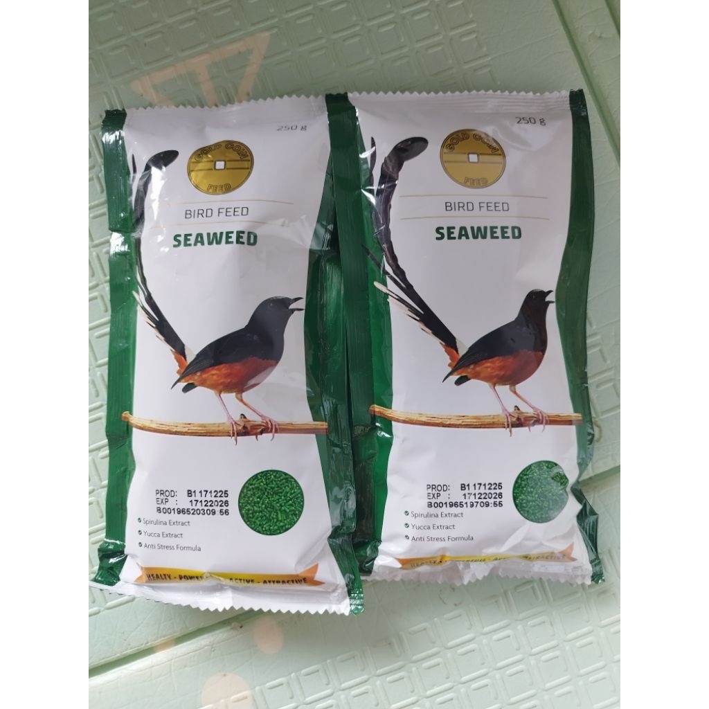 GOLD COIN FEED BIRD FEED SEAWEED GOLD COIN SEAWEED GOLD KOIN PAKAN BURUNG GOLD COIN SEAWEED PAKAN BU
