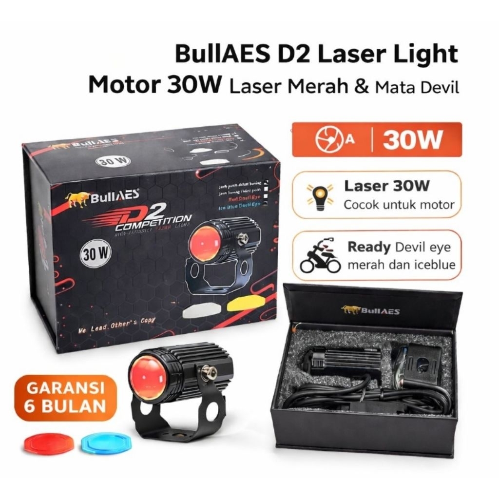 Lampu tembak D2 Competition 30Watt Bullaes