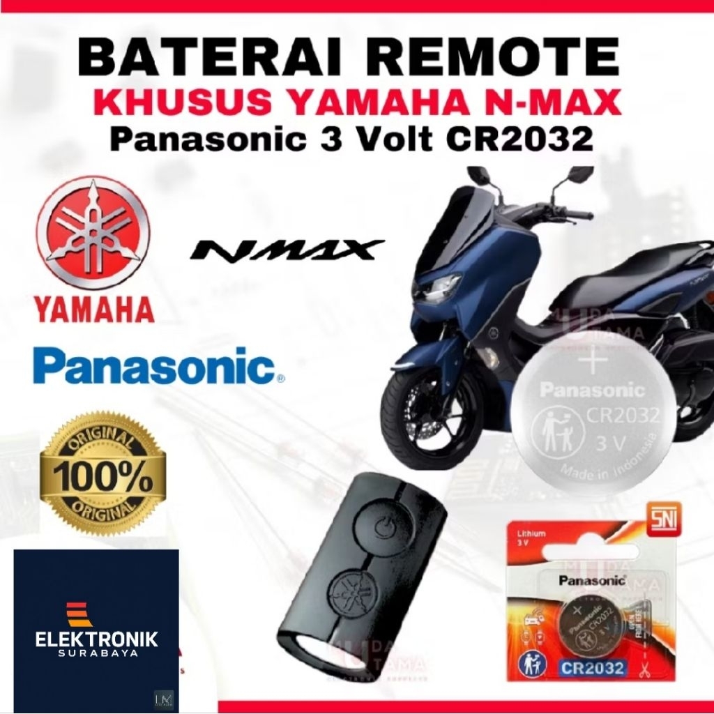 CR2032 Baterai Remote Yamaha Nmax Smart Key