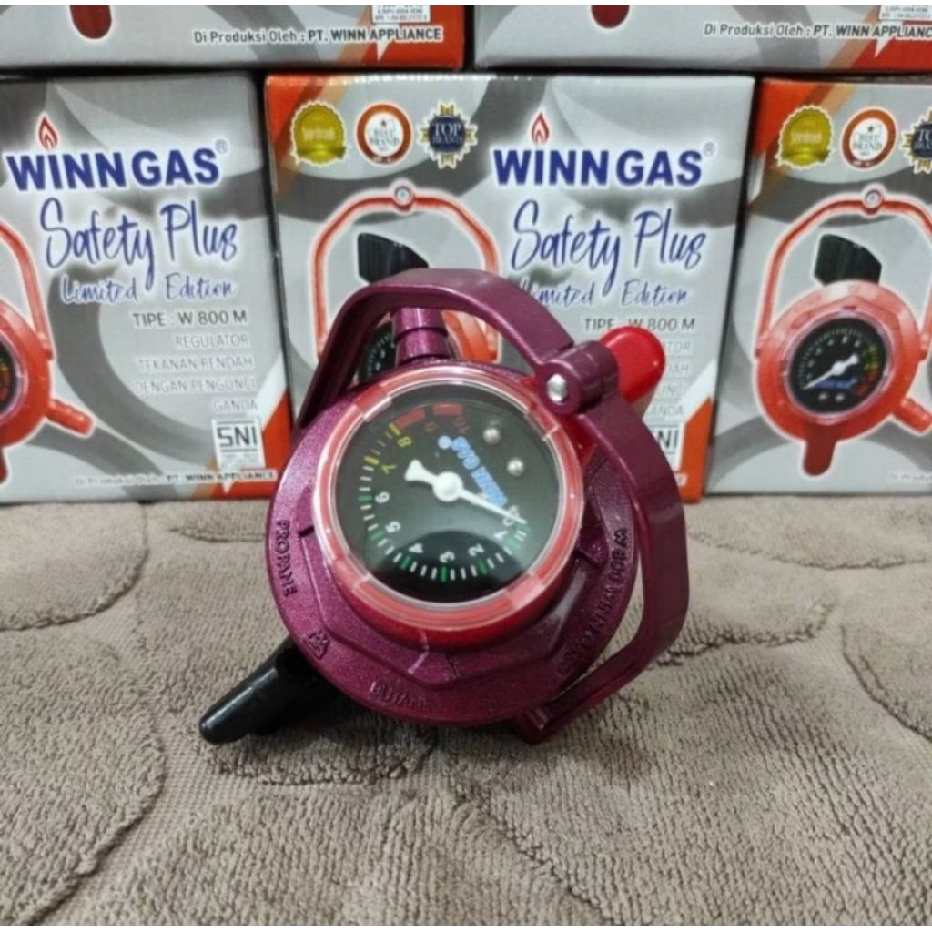 Regulator Win Gas W 800 M Safety Plus Low pressure/ Regulator kompor W 800 M Safety plus Original