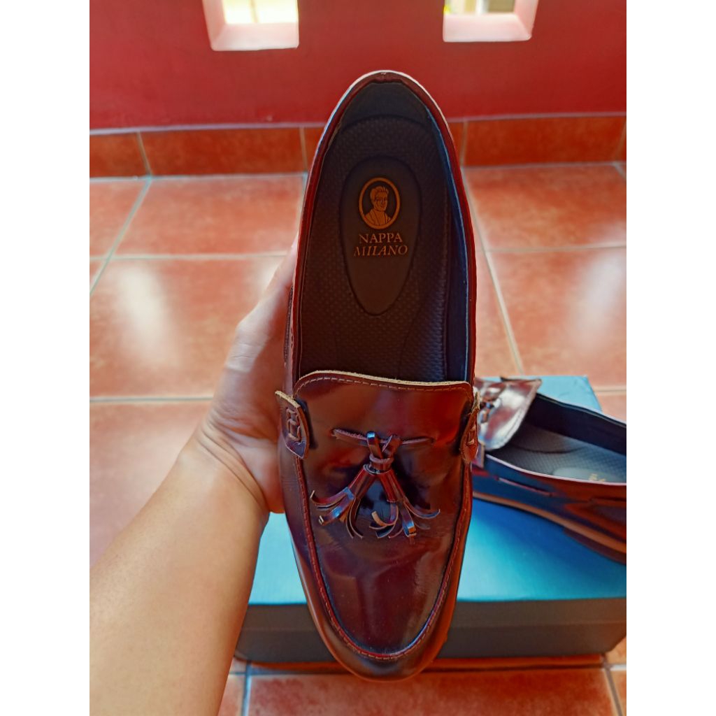 Nappa Milano Gilly Tassel Maroon - Sepatu Wanita