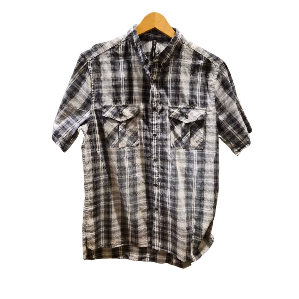 Blackbarrett by Neil barret tartan shirt